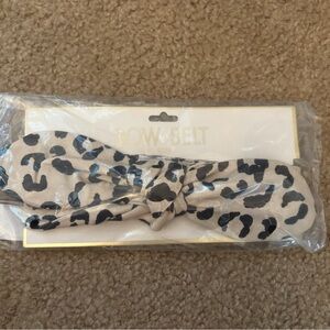Mud Pie Leopard Pattern Bow Belt